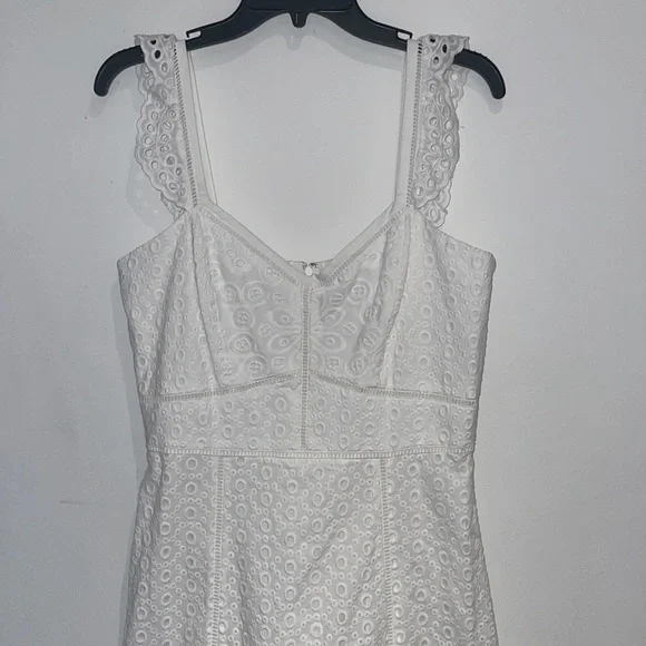 Parker Genevieve Long Eyelet Dress - Ivory - Picture 3 of 9